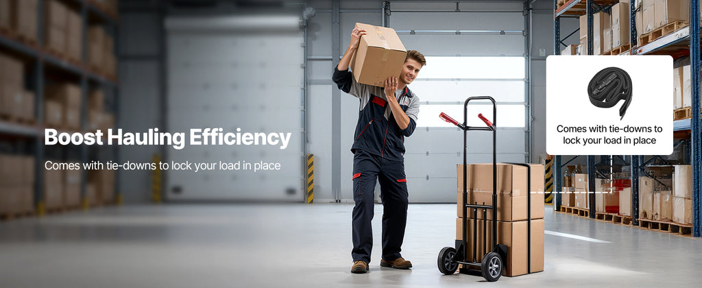 SucceBuy 600 lbs Hand Truck Dolly Portable Utility Cart Trolley with Wheels & Telescoping Handle for Moving Home Warehouse