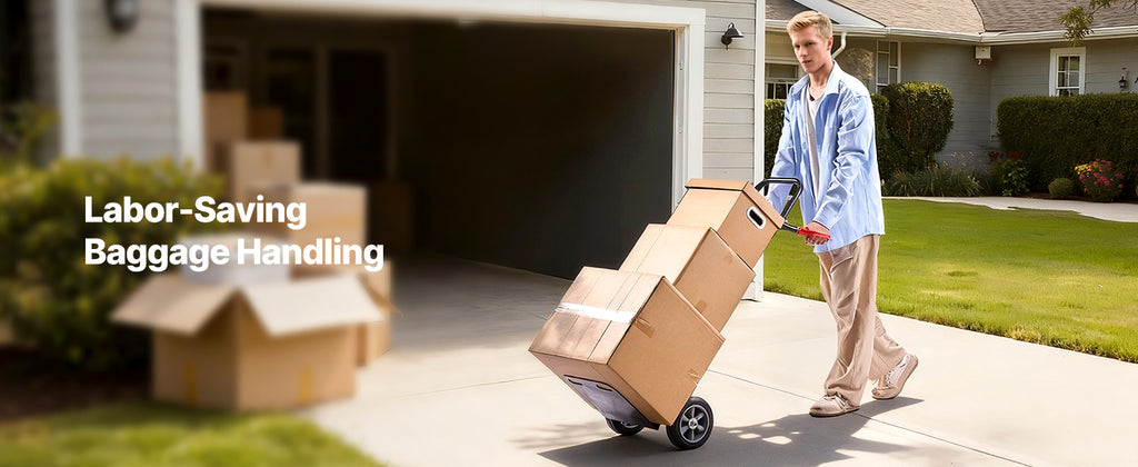SucceBuy 600 lbs Hand Truck Dolly Portable Utility Cart Trolley with Wheels & Telescoping Handle for Moving Home Warehouse